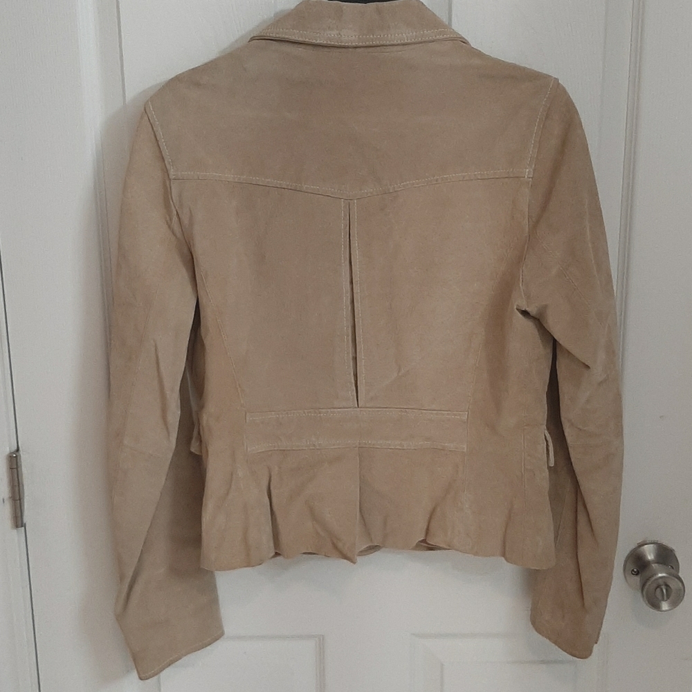 Wilson's Leather Neutral Western Coastal Cowgirl Leather Jacket with Buttons - Picture 2 of 14